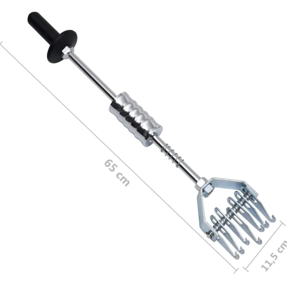 vidaXL Equipo & Herramientas De Taller-Martillo de inercia de garra múltiple acero al carbono 65 cm