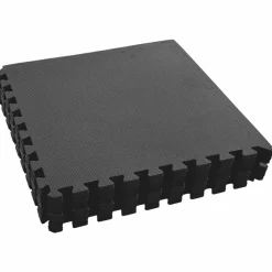 vidaXL Mats de ejercicio en rompecabezas 12 pcs 4,32 ㎡ Negro Hot