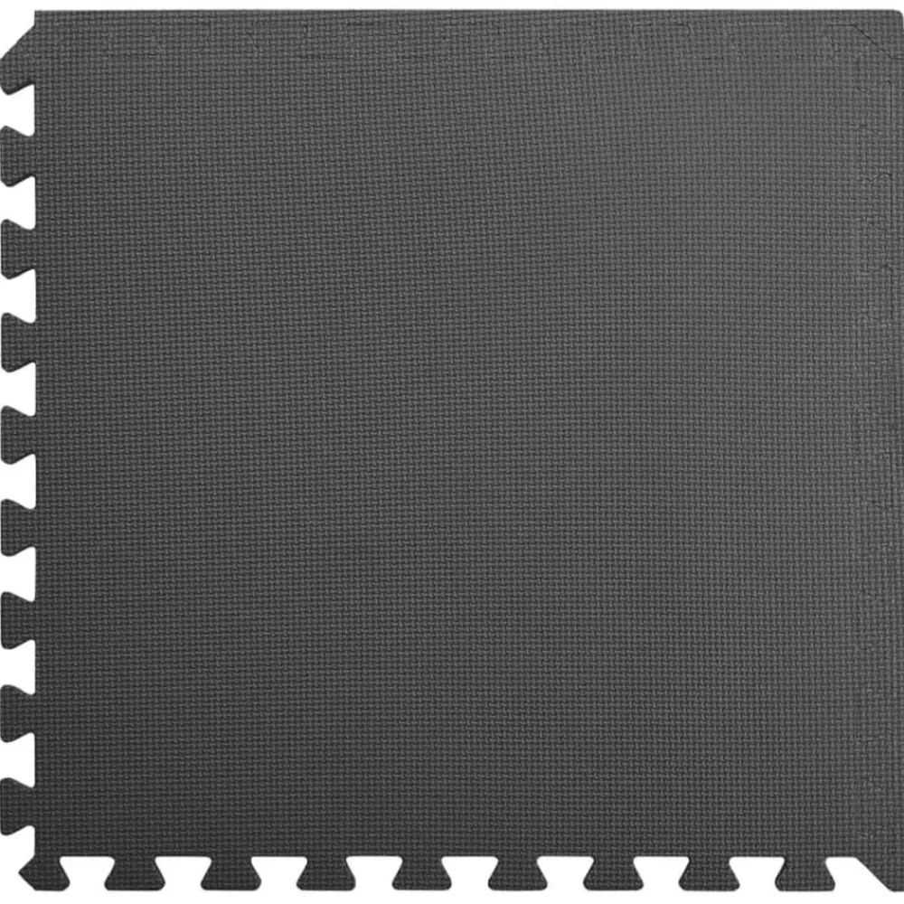 vidaXL Mats de ejercicio en rompecabezas 12 pcs 4,32 ㎡ Negro Hot