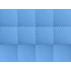 vidaXL Mats de ejercicio en rompecabezas 12 pcs 4,32 ㎡ Espuma EVA Azul Outlet