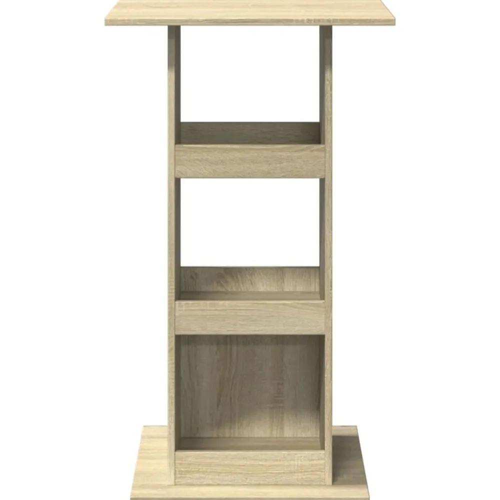 vidaXL Mesas-Mesa alta bar con almacenaje madera 60x60x102 cm