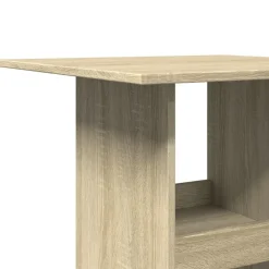 vidaXL Mesas-Mesa alta bar con almacenaje madera 60x60x102 cm