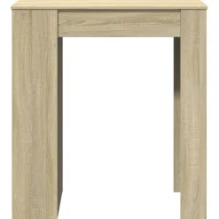 vidaXL Mesa alta bar con estantes madera 95x47x103,5 cm Roble Sonoma Outlet