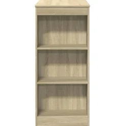 vidaXL Mesa alta bar con estantes madera 95x47x103,5 cm Roble Sonoma Outlet