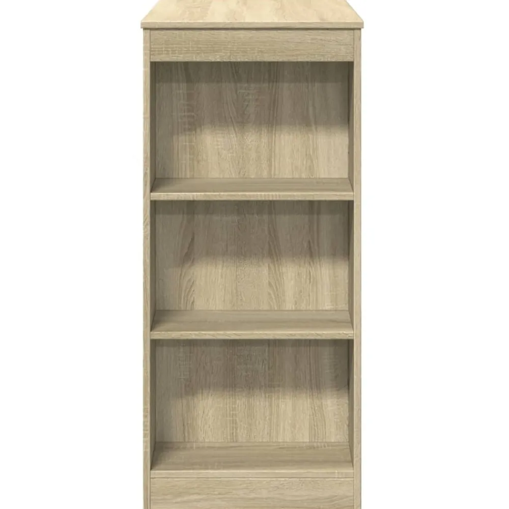 vidaXL Mesa alta bar con estantes madera 95x47x103,5 cm Roble Sonoma Outlet