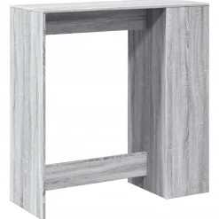 vidaXL Mesas-Mesa alta bar con estantes 101x40x103,5 cm