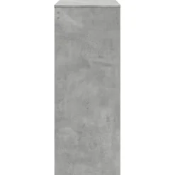 vidaXL Mesa alta bar con estantes madera gris hormigón 90x40x103,5 cm Gris hormigón Clearance