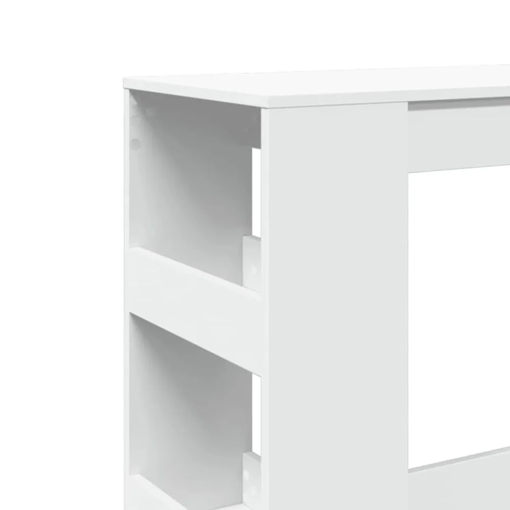 vidaXL Mesas-Mesa alta con estantes madera ingeniería 90x40x103,5 cm