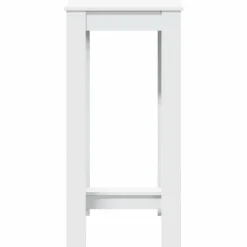 vidaXL Mesas-Mesa alta de bar madera de ingeniería blanca 51x50x103,5 cm