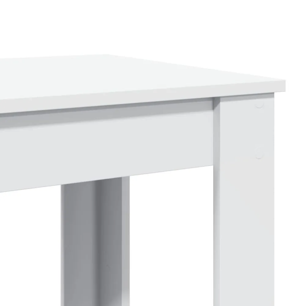 vidaXL Mesas-Mesa alta de bar madera de ingeniería blanca 51x50x103,5 cm