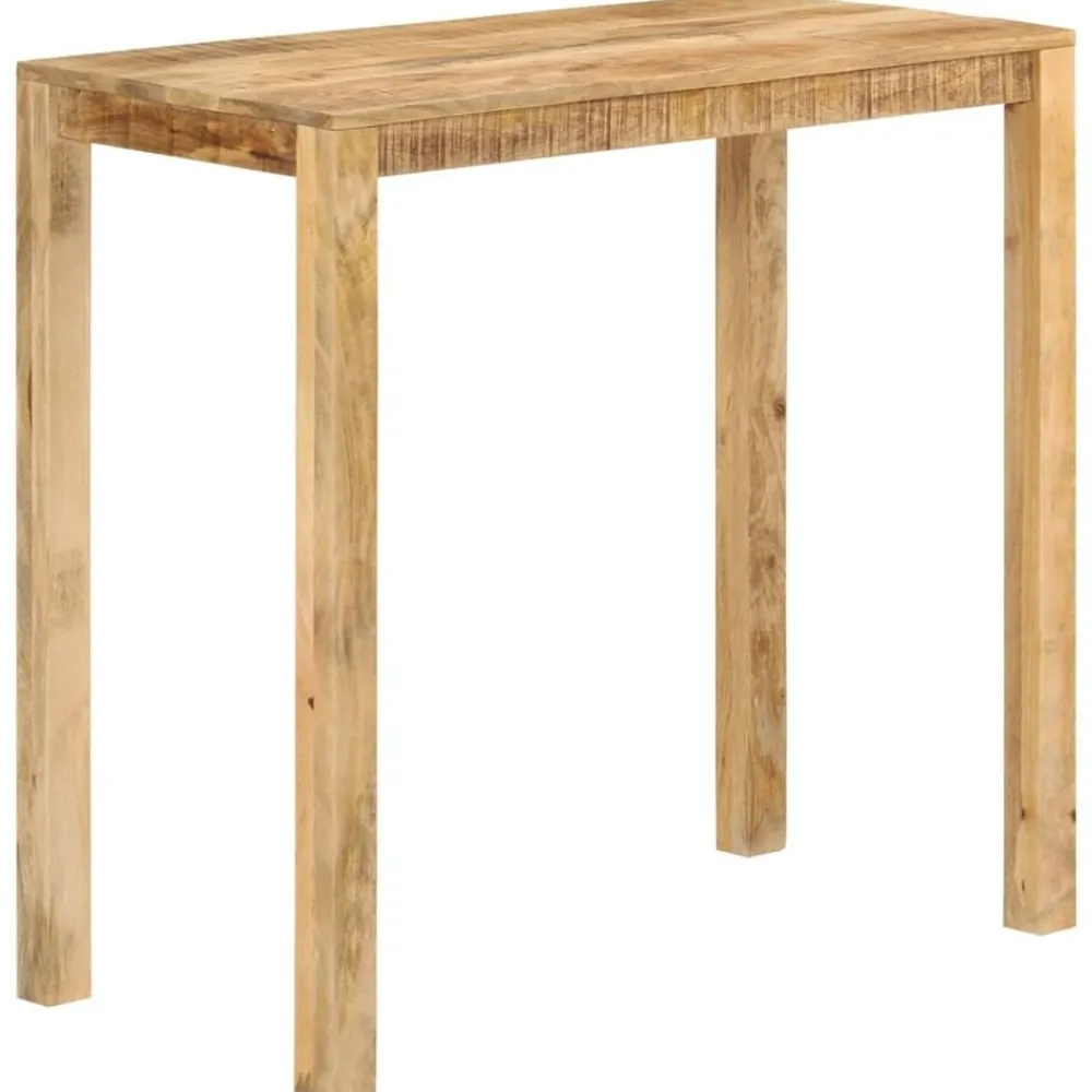 vidaXL Mesas-Mesa alta de bar madera maciza de mango 112x55x108 cm