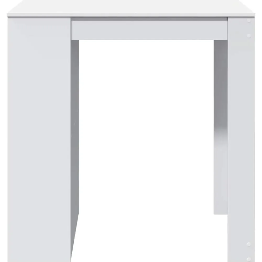 vidaXL Mesa alta de bar madera ingeniería blanca 102x70x103,5 cm Blanco Clearance