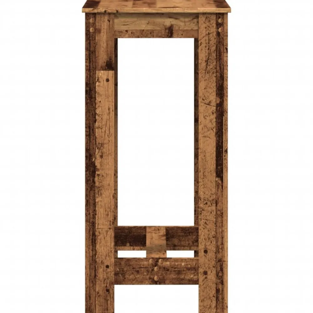 vidaXL Mesas-Mesa alta de bar madera de ingeniería envejecida 51x50x103,5 cm