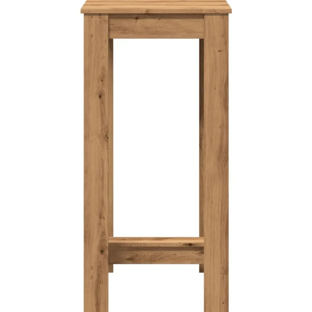 vidaXL Mesas-Mesa alta de bar madera ingeniería roble artisian 51x50x103,5cm
