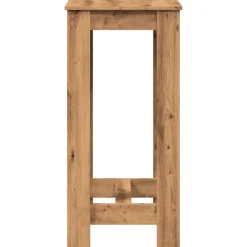 vidaXL Mesas-Mesa alta de bar madera ingeniería roble artisian 51x50x103,5cm