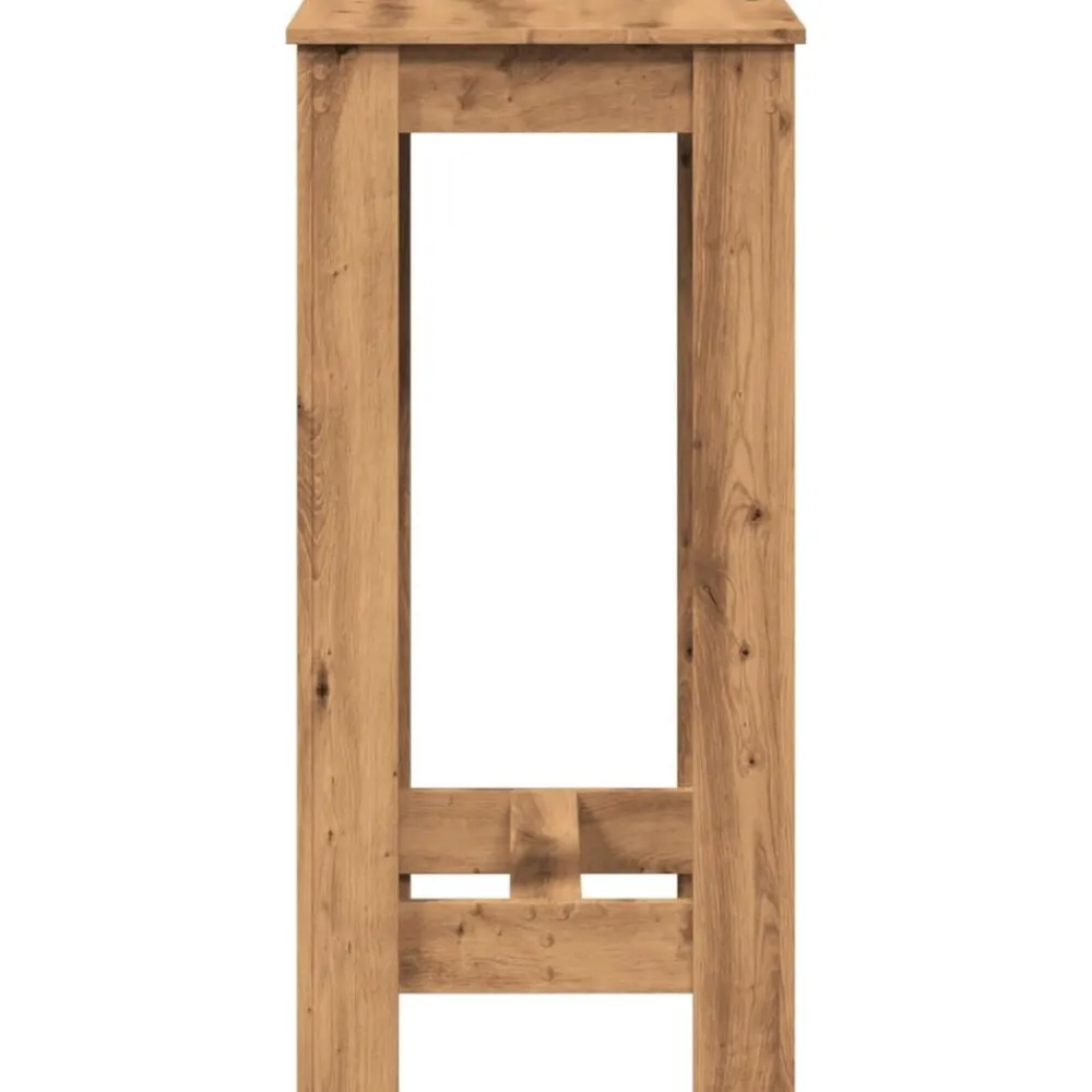 vidaXL Mesas-Mesa alta de bar madera ingeniería roble artisian 51x50x103,5cm