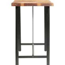 vidaXL Mesa alta de cocina de madera maciza reciclada 180x70x107 cm Marrón