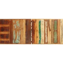 vidaXL Mesa alta de cocina de madera maciza reciclada 180x70x107 cm Marrón