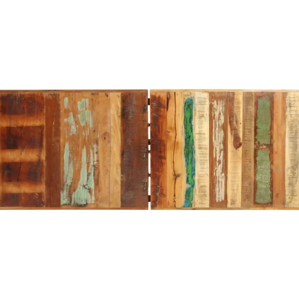 vidaXL Mesa alta de cocina de madera maciza reciclada 180x70x107 cm Marrón