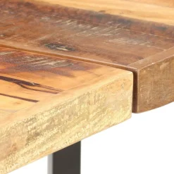 vidaXL Mesa alta de cocina de madera maciza reciclada 180x70x107 cm Marrón