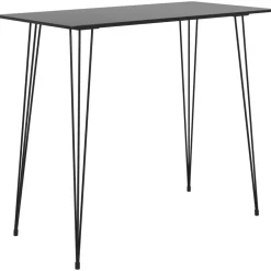 vidaXL Mesa alta de cocina 120x60x105 cm Negro Best
