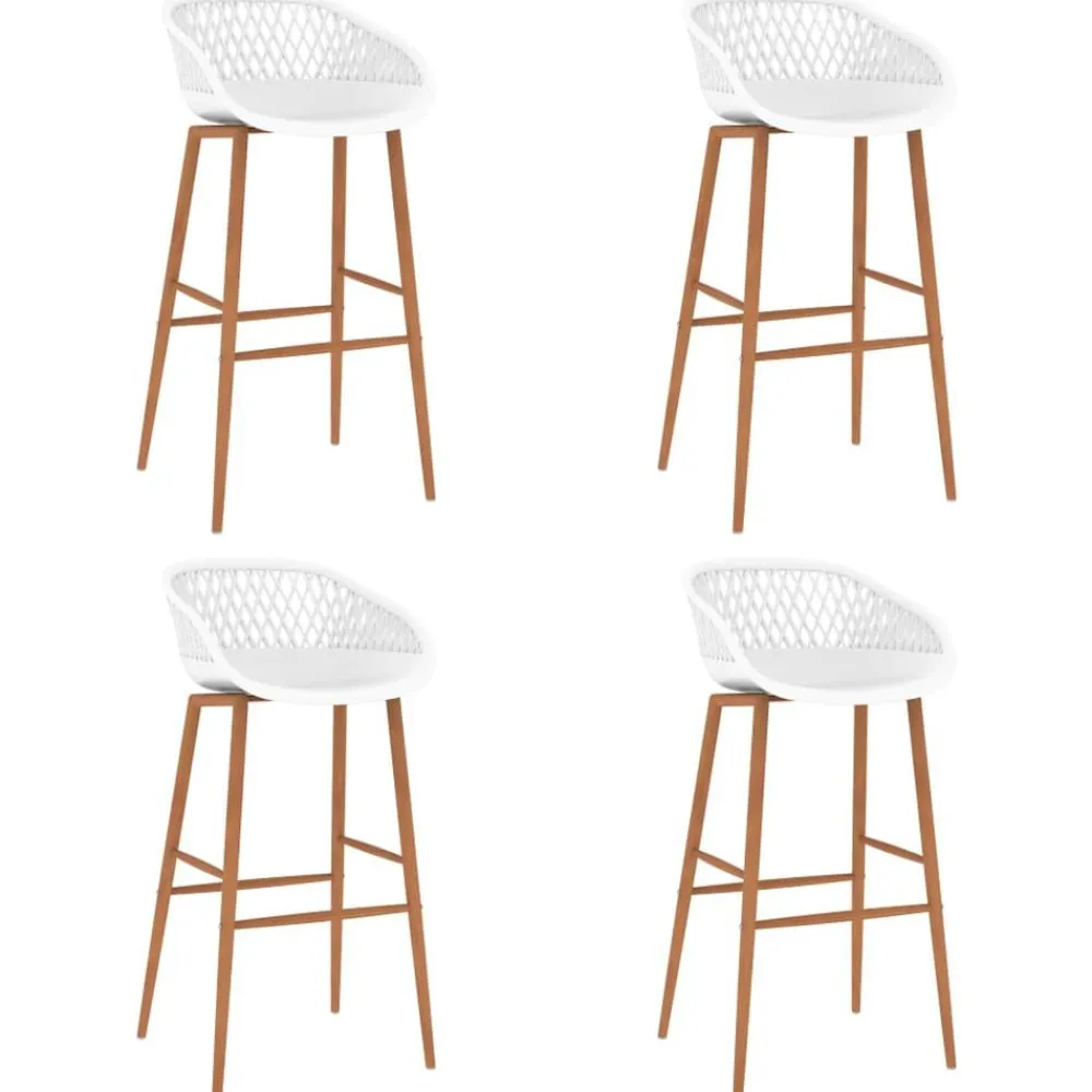 vidaXL Conjuntos De Muebles-Mesa alta y taburetes de bar de 5 piezas