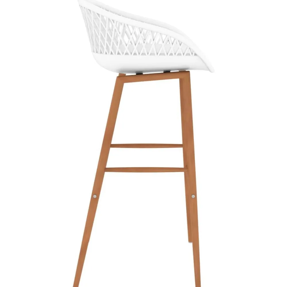 vidaXL Conjuntos De Muebles-Mesa alta y taburetes de bar de 5 piezas