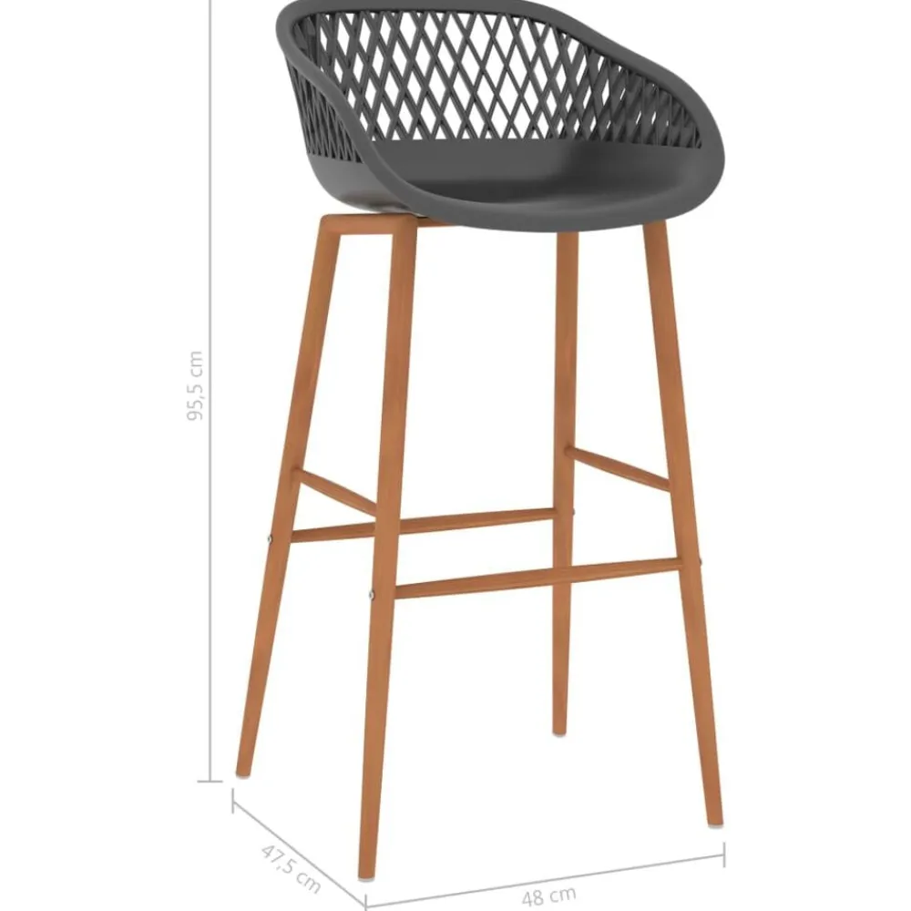 vidaXL Conjuntos De Muebles-Mesa alta y taburetes de bar 5 piezas