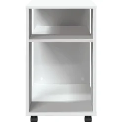 vidaXL Mesas-Mesa auxiliar con ruedas madera ingeniería 70x35x60 cm