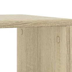 vidaXL Mesa auxiliar con ruedas madera ingeniería Sonoma 50x30x55 cm Roble Sonoma Best