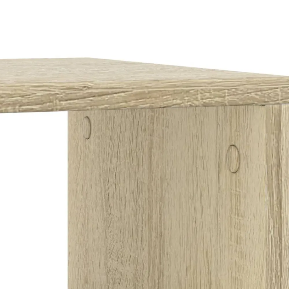 vidaXL Mesa auxiliar con ruedas madera ingeniería Sonoma 50x30x55 cm Roble Sonoma Best