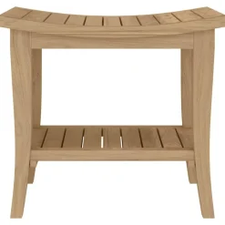 vidaXL Mesa auxiliar de baño madera maciza de teca 50x35x45 cm Outlet