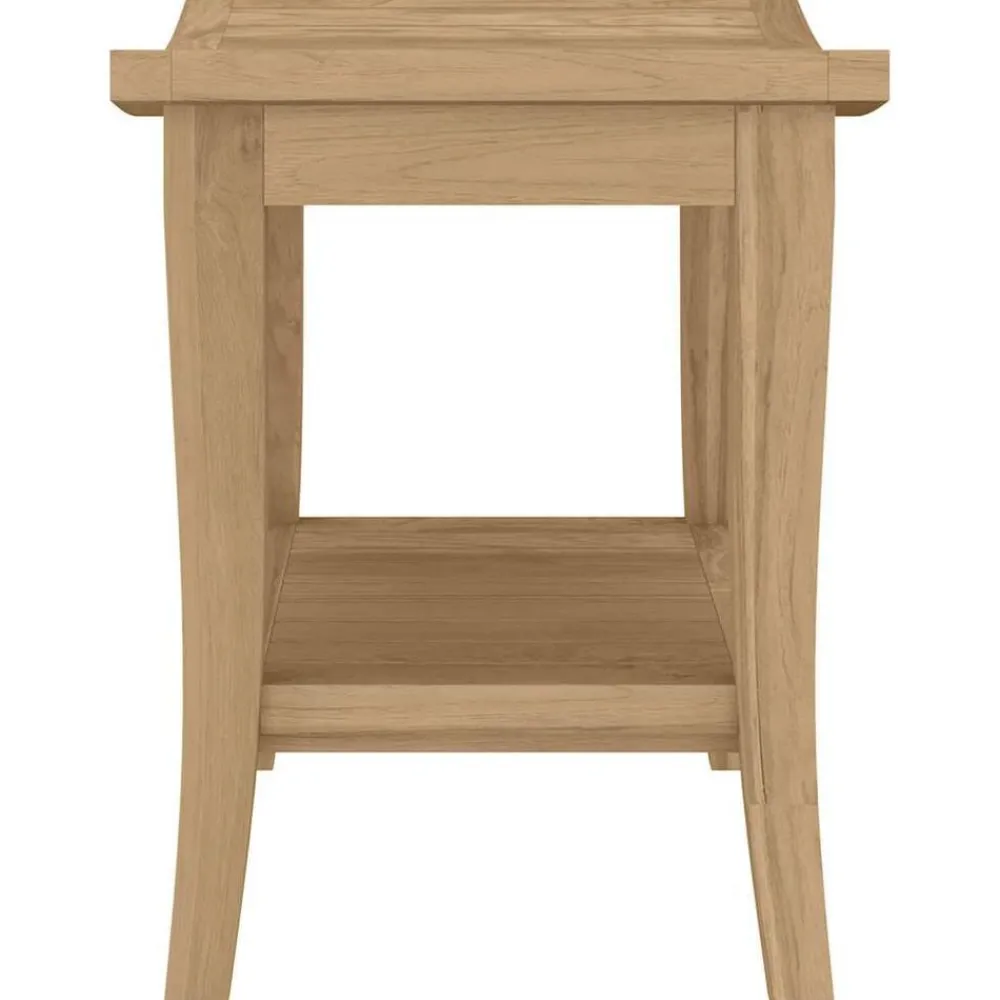 vidaXL Mesa auxiliar de baño madera maciza de teca 50x35x45 cm Outlet