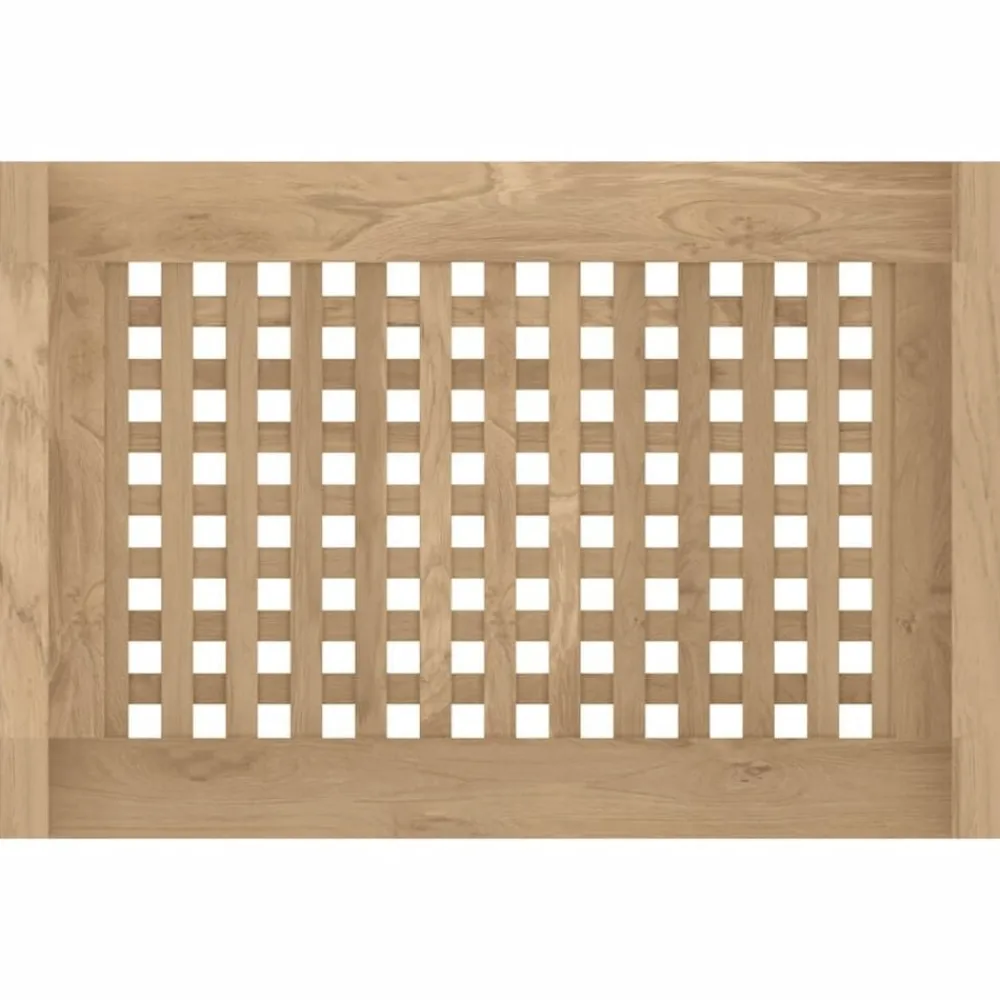 vidaXL Accesorios Para El Baño-Mesa auxiliar de baño madera maciza de teca 45x30x45 cm