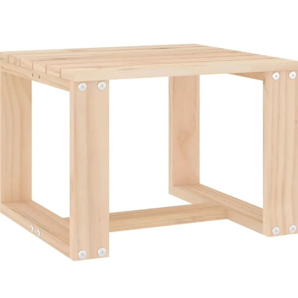 vidaXL Mesa auxiliar de jardín madera maciza de pino 40x38x28,5 cm Pino natural Sale