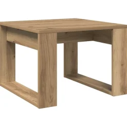 vidaXL Mesa auxiliar de madera de ingeniería 50x50x35 cm Roble artisan Online