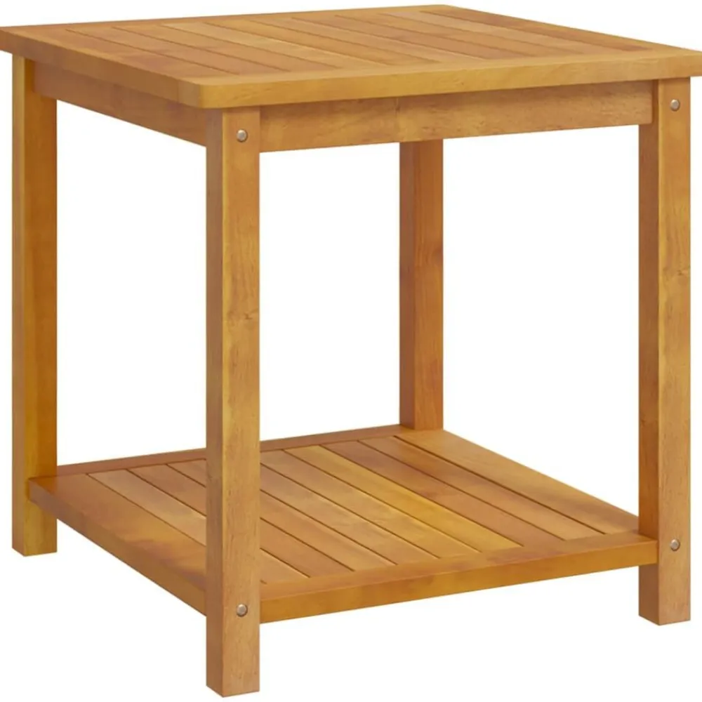 vidaXL Mesa auxiliar de madera maciza de acacia 45x45x45 cm Sale
