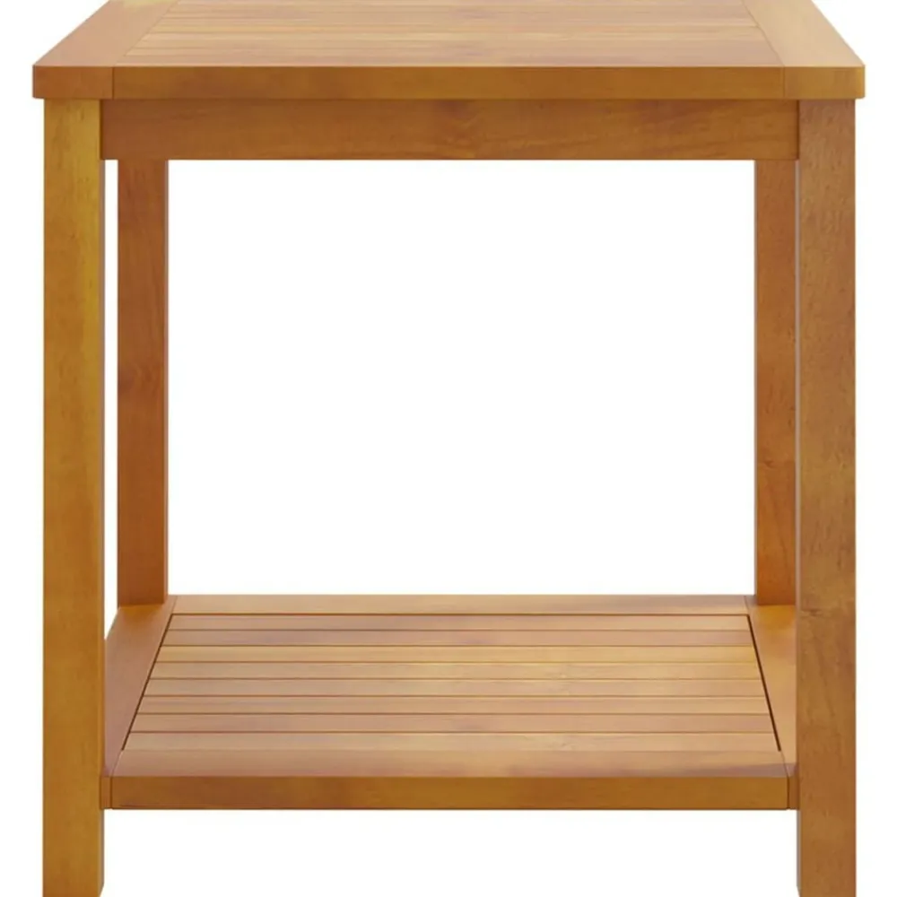 vidaXL Mesa auxiliar de madera maciza de acacia 45x45x45 cm Sale