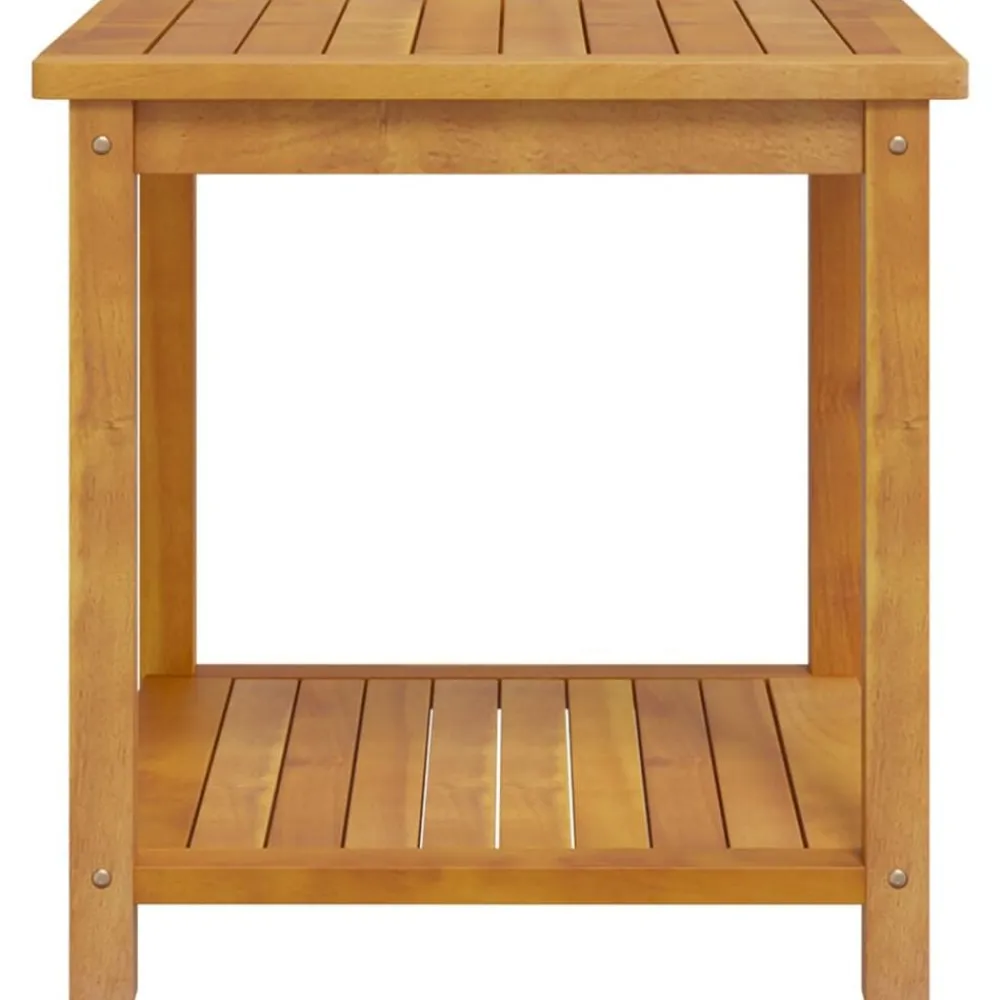 vidaXL Mesa auxiliar de madera maciza de acacia 45x45x45 cm Sale