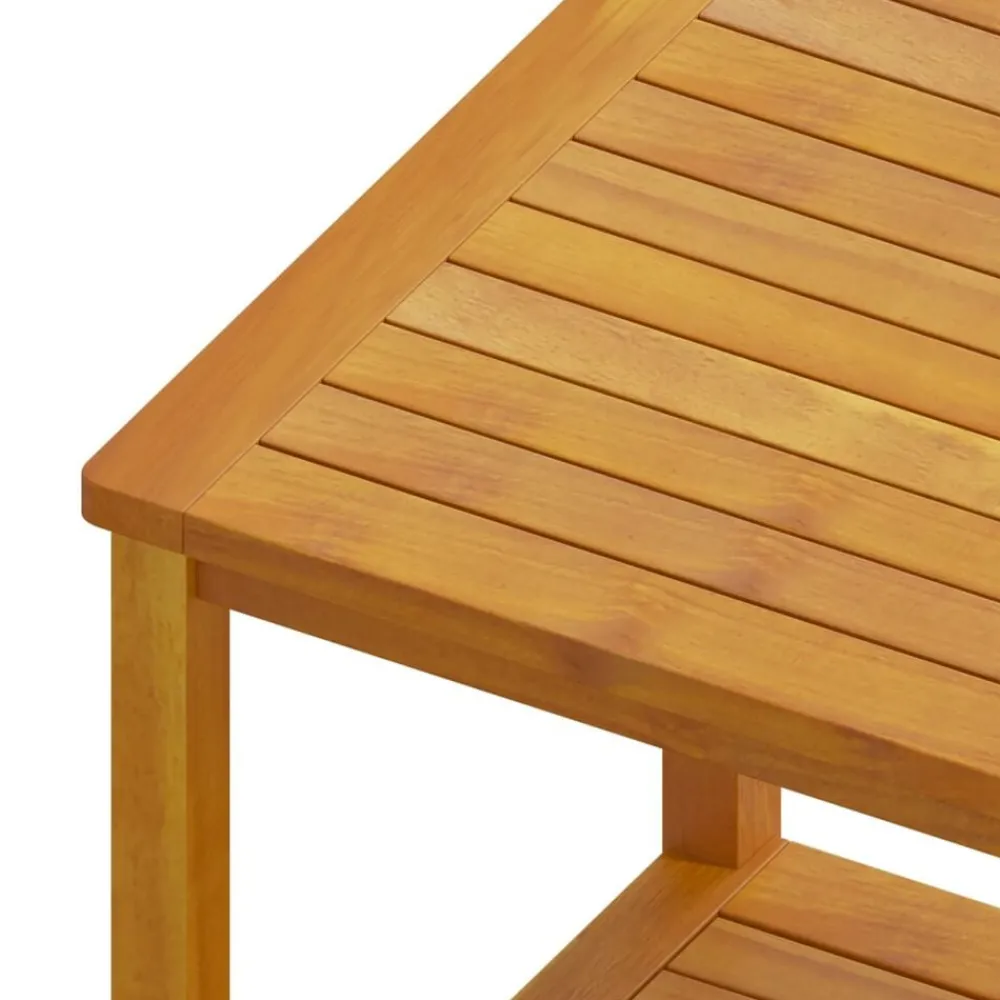 vidaXL Mesa auxiliar de madera maciza de acacia 45x45x45 cm Sale