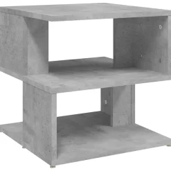 vidaXL Mesa auxiliar de madera ingeniería gris hormigón 40x40x40 cm Gris hormigón Best