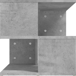 vidaXL Mesa auxiliar de madera ingeniería gris hormigón 40x40x40 cm Gris hormigón Best