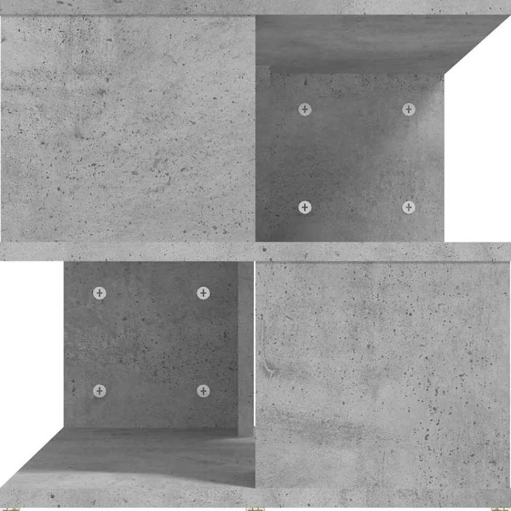 vidaXL Mesa auxiliar de madera ingeniería gris hormigón 40x40x40 cm Gris hormigón Best