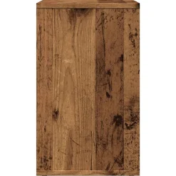 vidaXL Mesa auxiliar de madera contrachapada envejecida 50x30x50 cm Madera antigua Sale