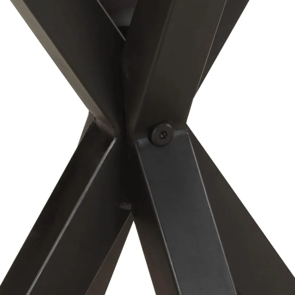 vidaXL Mesa auxiliar de madera maciza de mango 48x48x56 cm New