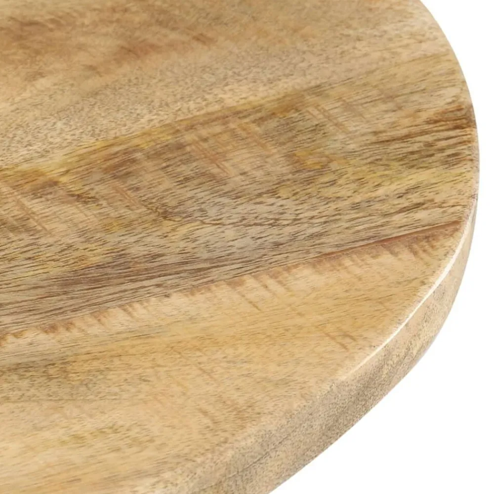 vidaXL Mesa auxiliar de madera maciza de mango 48x48x56 cm New