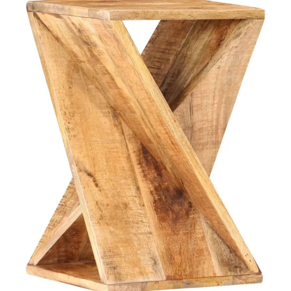 vidaXL Mesa auxiliar de madera maciza de mango 35x35x55 cm Best