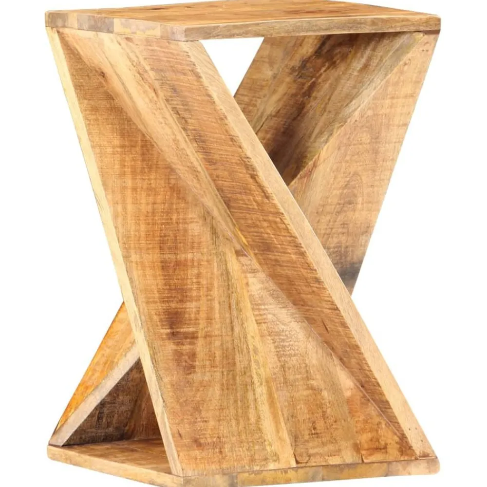 vidaXL Mesa auxiliar de madera maciza de mango 35x35x55 cm Best