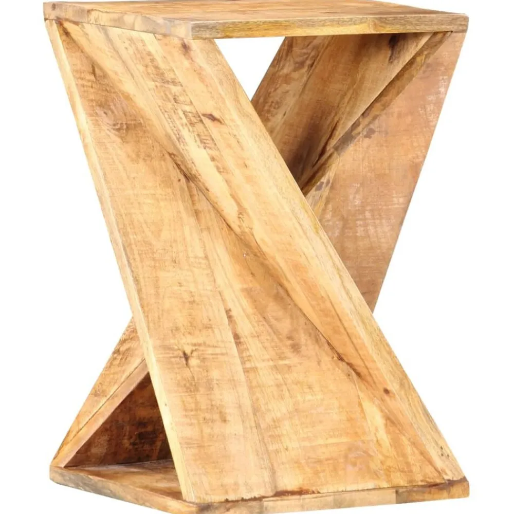 vidaXL Mesa auxiliar de madera maciza de mango 35x35x55 cm Best
