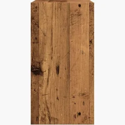vidaXL Mesa auxiliar de madera contrachapada envejecida 50x26x50 cm Madera antigua Outlet